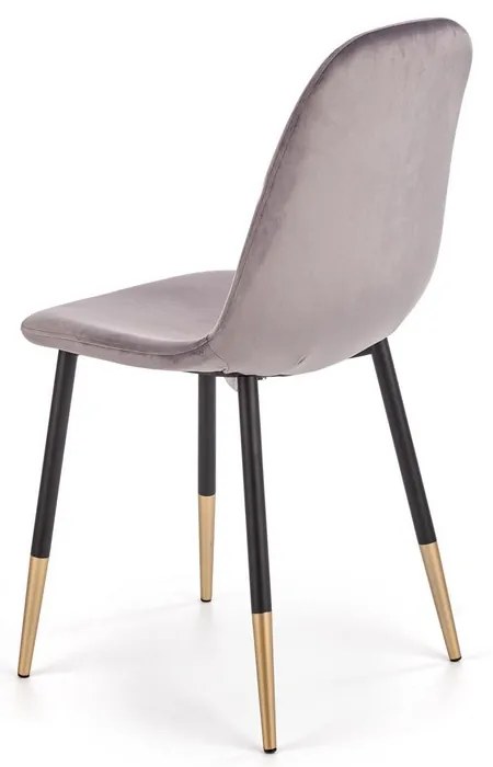 Scaun de bucaterie Noela, gri/negru