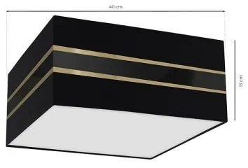 Plafonieră ULTIMO 2xE27/60W/230V negru