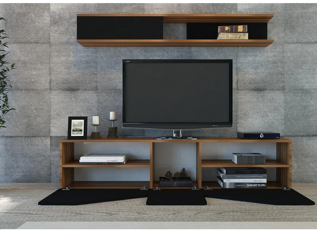 Mobilier living Tupac (nuc + negru). 1102602