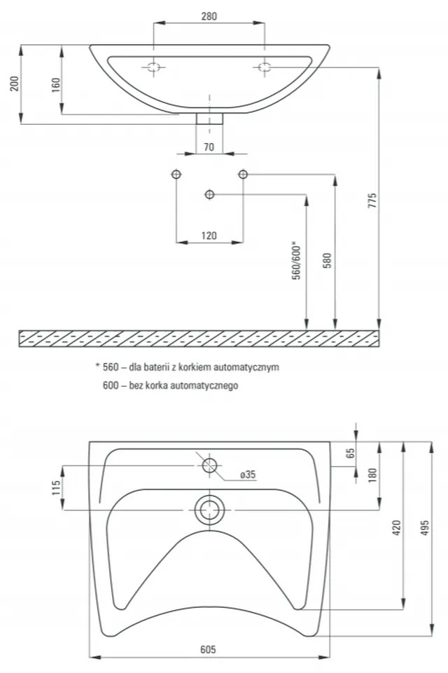 Set complet pentru persoane cu dizabilitati, vas wc stativ cu rezervor si capac wc si lavoar suspendat