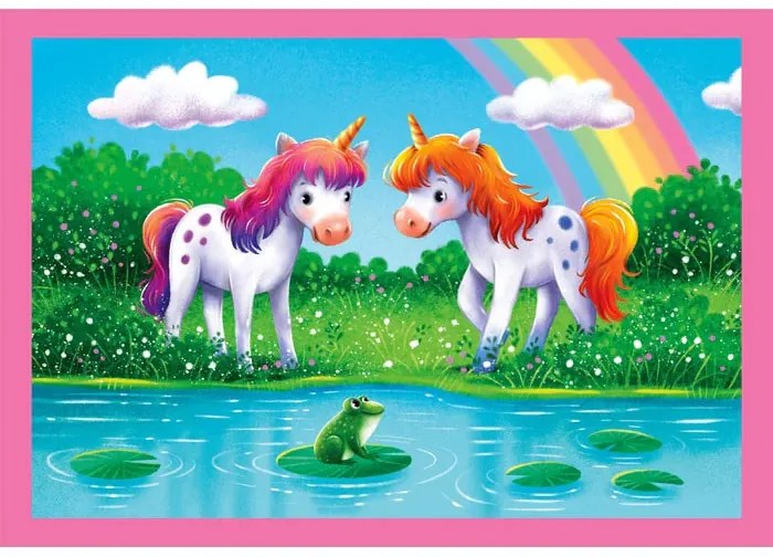 Unicorn One Day Puzzle 4-în-1 Clementoni