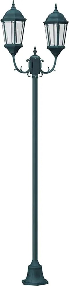 vidaXL Lumina de grădină Verde vintage periat 68 x 20 x 235 cm