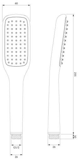 OMNIRES HUDSONX-PCR - Set de duș HUDSONX crom lucios