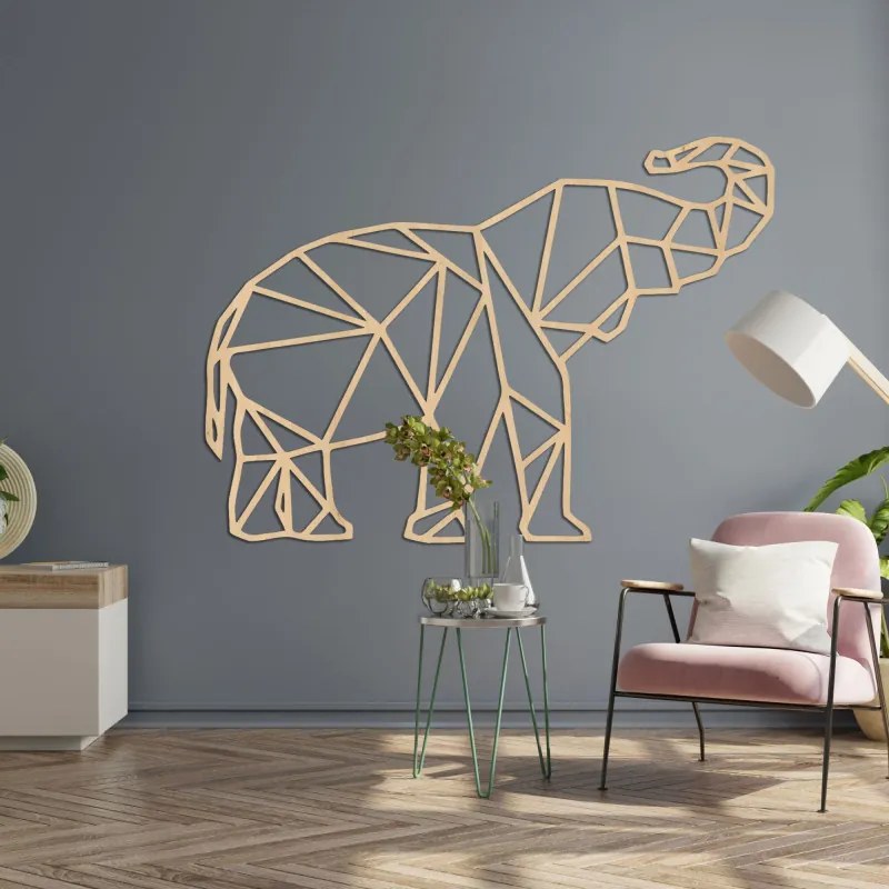 SENTOP | Geometric perete pictura elefant - MALRVIN