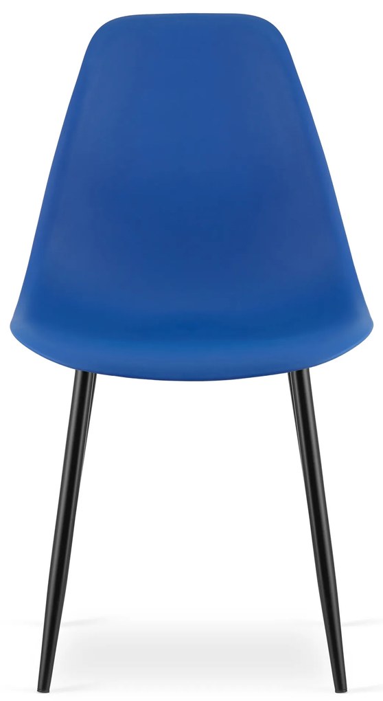 OFERTA Scaun albastru OSAKA cu picioare negre II. clasa