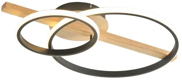 Lustră LED aplicată Zuma Line MX3913-2-3BWLT ALMERIA LED/17W/230V