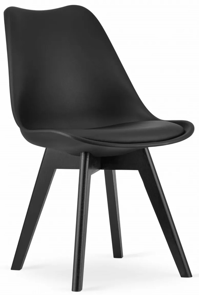 PROMOTIE Scaun negru BALI MARK cu picioare negre II. calitate