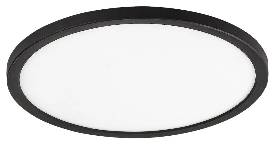 Plafoniera LED slim 29cm Gonzalo negru/alb