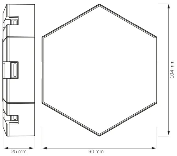 Aplică LED RGBW decorativă dimabilă MAYA LED/1W/230V + telecomandă
