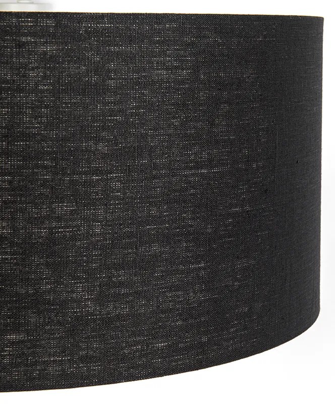Lampă modernă cu pandantiv alb cu abajur negru 50 cm - Combi 1