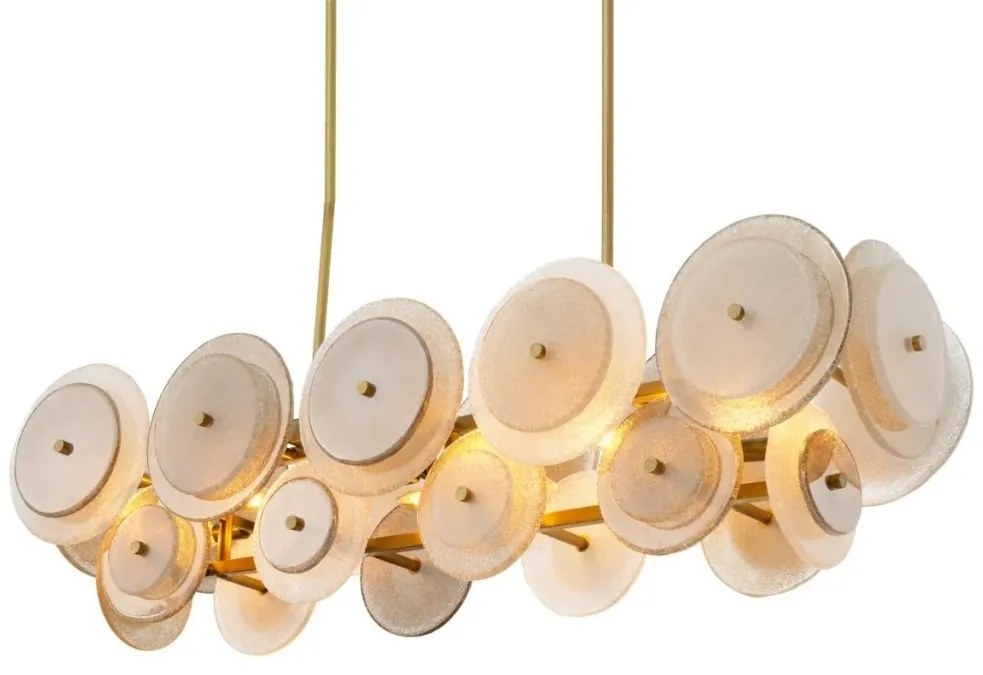 Candelabru design LUX, Sticla, Fumuriu, Hyde
