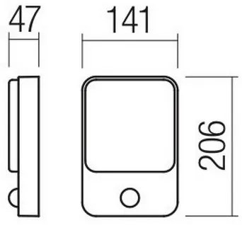 Redo 90132 - Aplică de perete pentru exterior COLIN LED/9W/230V 4000K IP54 albă