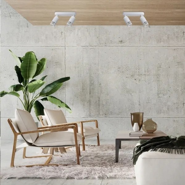 Spot VERTICAL 2xGU10/8W/230V alb