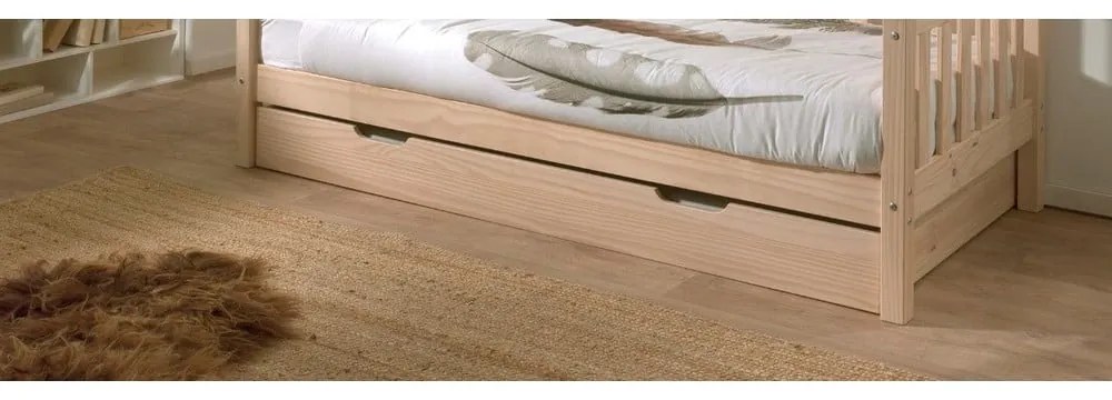Sertar pentru sub pat 90x200 cm natural Fritz - Vipack