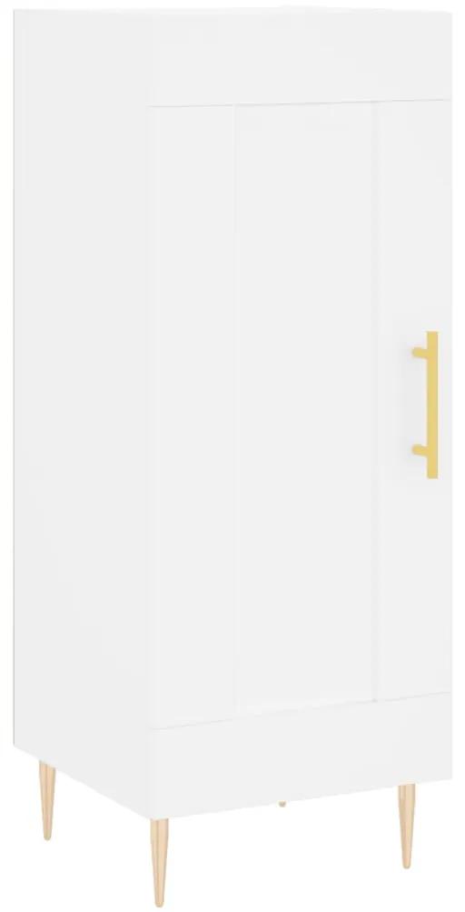830428 vidaXL Servantă, alb, 34,5x34x90 cm, lemn compozit