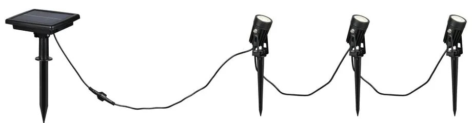 Corp de iluminat pentru exterior LED tip țepușă, de sol solar Obidos – Trio