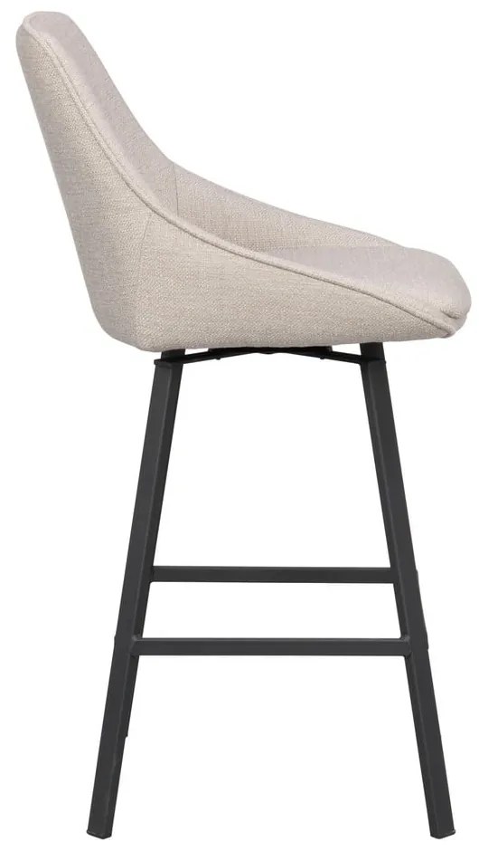 Scaune de bar bej 2 buc. (înălțime șezut 65 cm) Alison – Rowico
