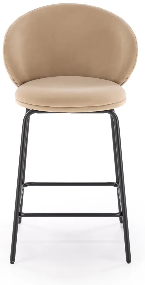 Scaun de bar H121 bej/negru