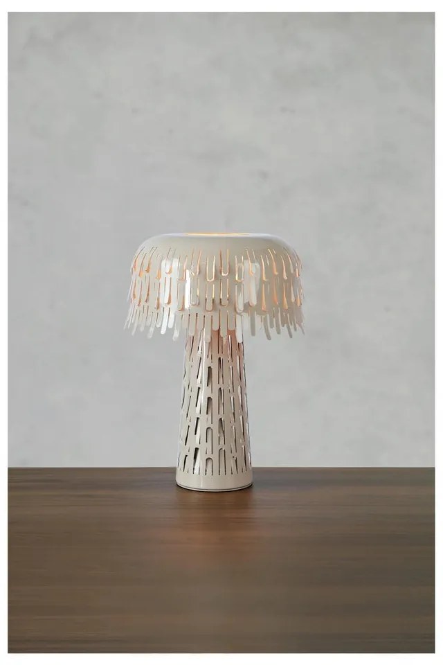 Veioză grej cu abajur din metal (înălțime 38 cm) Verbera – Markslöjd