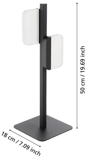 Eglo 98878 - Lampă LED de birou ERVIDEL 2xLED/4,5W/230V