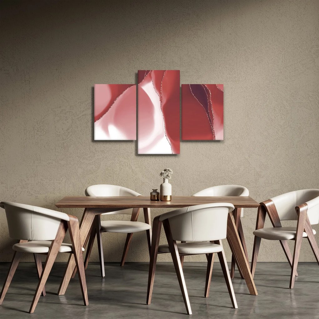 Tablou - Floare abstractă roșie N⁰3 (90x60 cm)