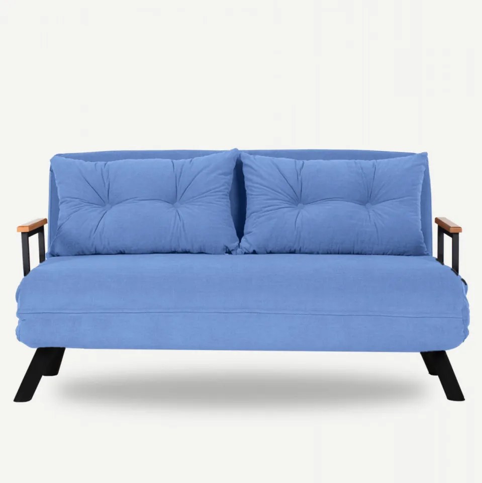Canapea cu 2 Locuri Sando 2-Seater, Albastru, Extensibila