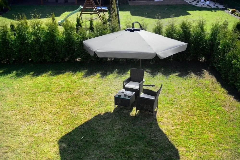 Umbrelă de gradină pliabilă 350cm Grey