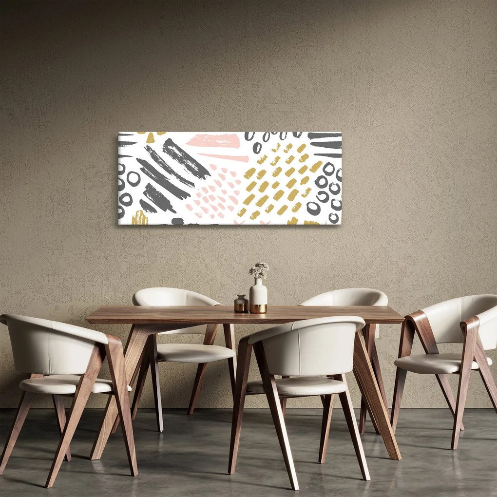 Tablou - Accidente vasculare cerebrale abstracte (120x50 cm)