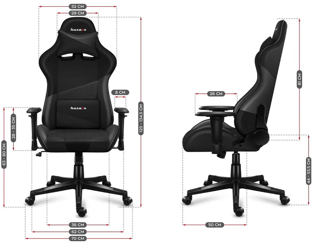 Fotoliu gaming Fusion 6.2 (negru + carbon). 1087483