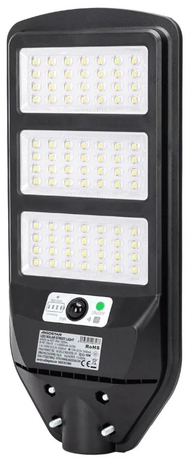Lampă LED stradală solară cu senzor Aigostar LED/150W/3,2V + telecomandă