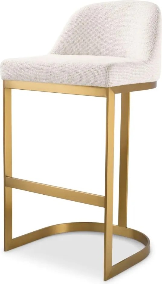 Scaun de bar design LUX, Bar Stool Condos alb