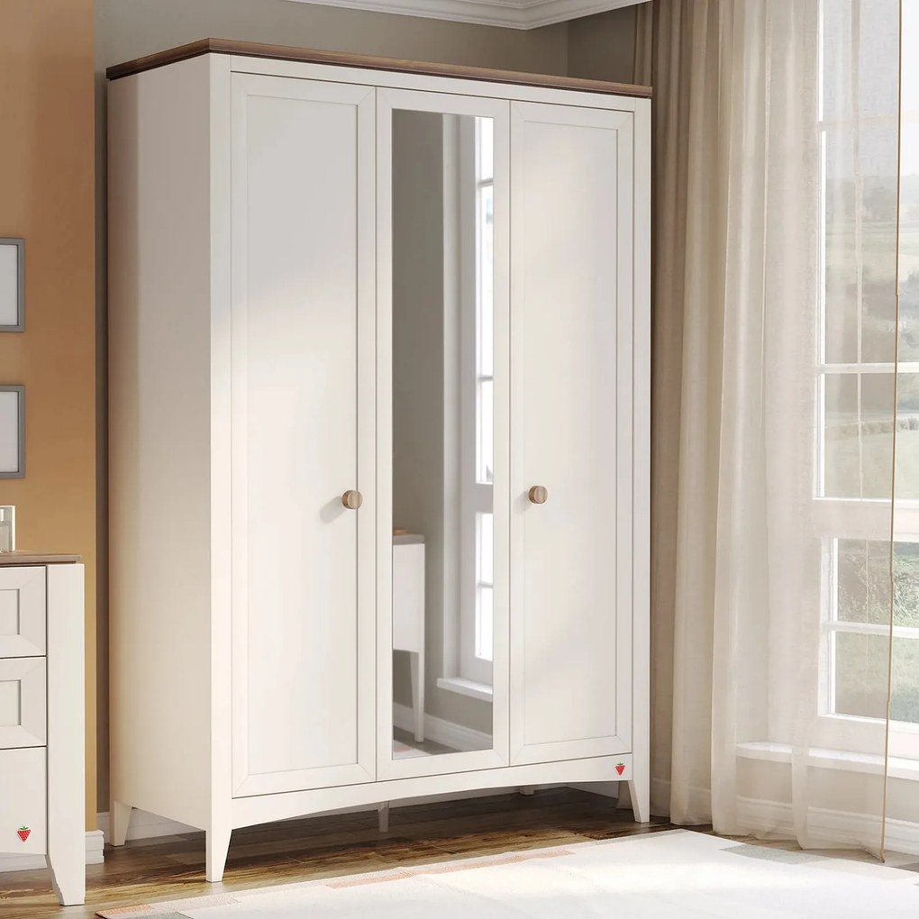 Dulap cu 3 usi pentru camera copiilor - Colectia Lapel, 150x60x220 cm