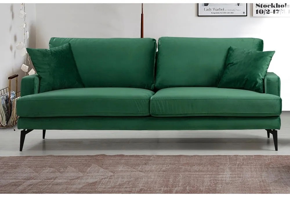 Canapea verde 205 cm Papira – Balcab Home