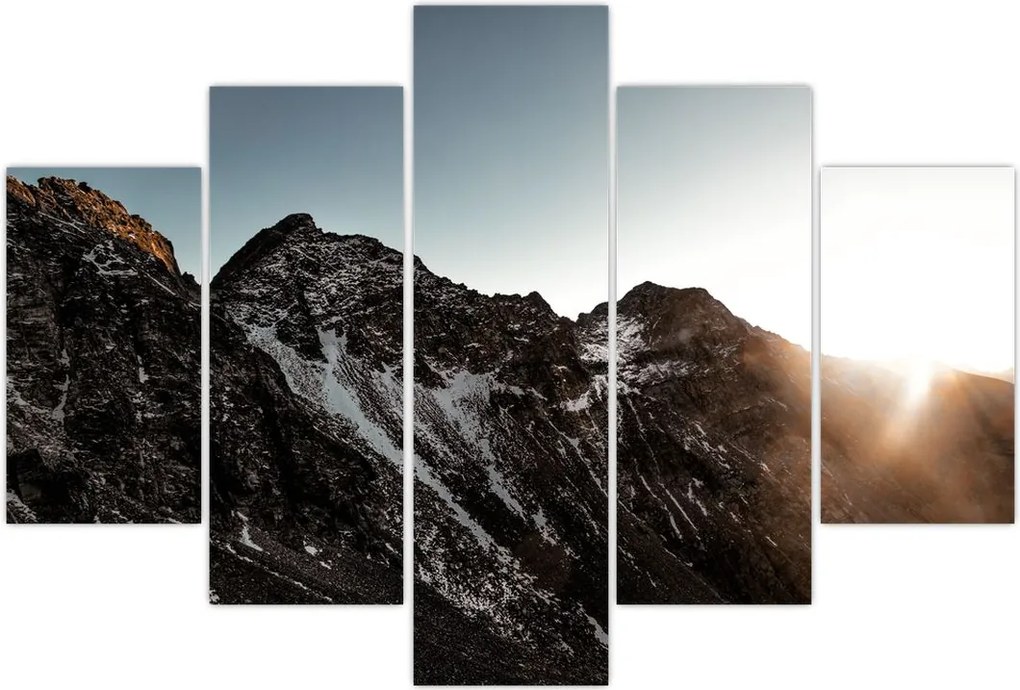 Tablou - Lanț de munți stâncos (150x105 cm)