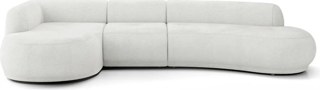 Colțar lemn masiv Gio, 366 × 176 × 77 cm - Stânga