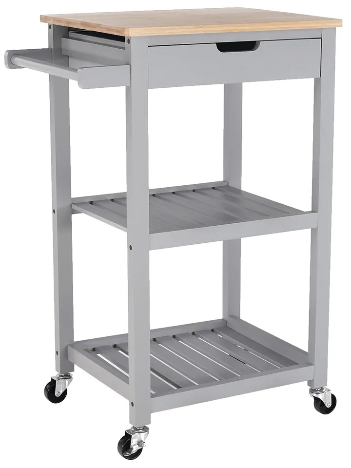 Carucior de servire, natural / negru, ARETE Carucior de servire, natural / gri, ARETE