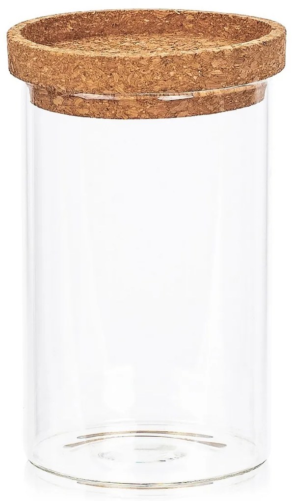 Doză de sticlă pentru alimente cu capac 4Home Cork , 850 ml, 850 ml
