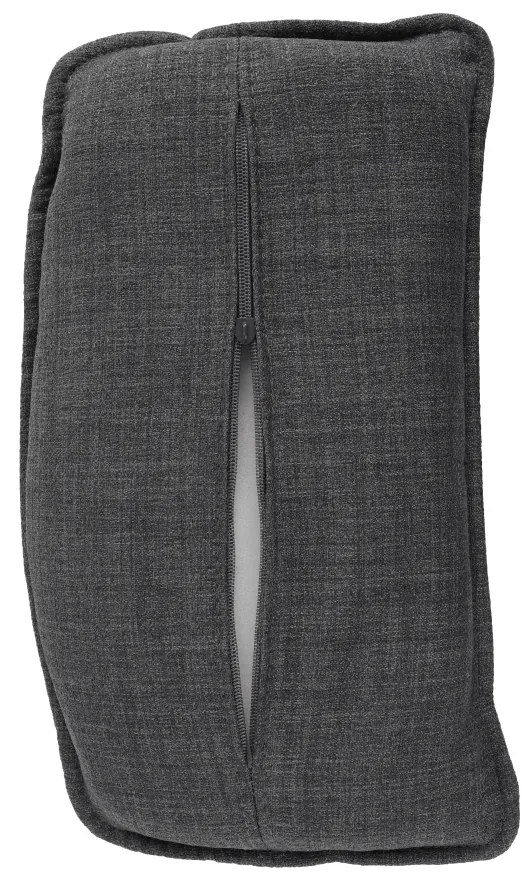 Fotoliu balansoar, material textil gri/lemn, HARPER