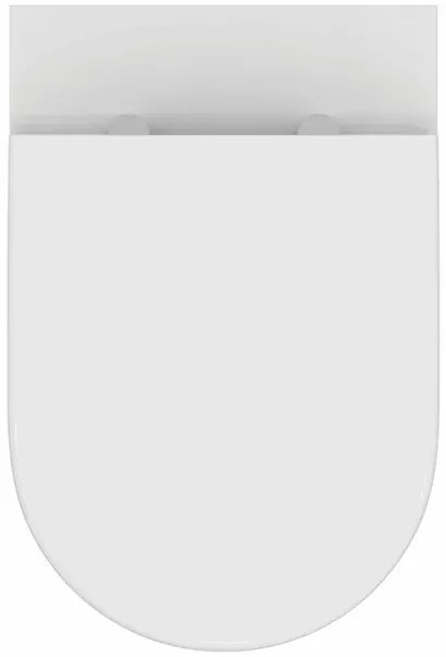 Set vas WC suspendat Ideal Standard Ellisse rimless cu capac softclose alb