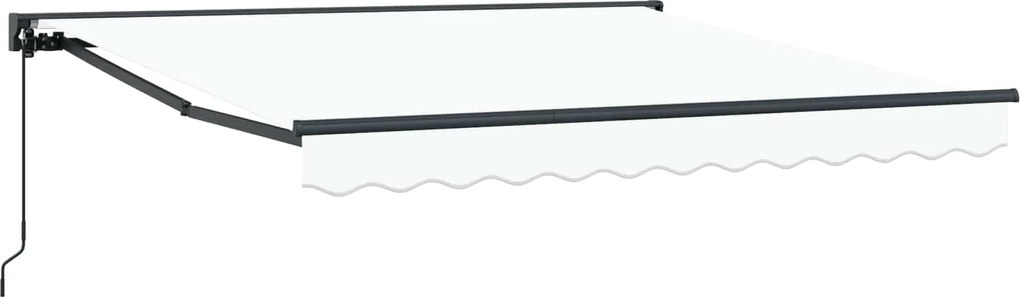 vidaXL Cortina Retractabilă Alb 300 x 250 cm Aluminiu și țesătură