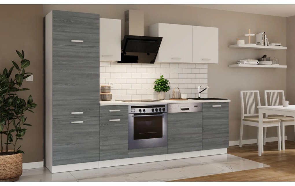 Dulap Tanith 270 cm (stejar ribbeck + alb). 1065877