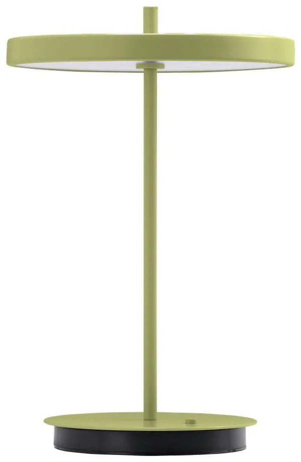 Veioză verde LED din metal cu abajur din metal (înălțime 31 cm) Asteria Move – UMAGE