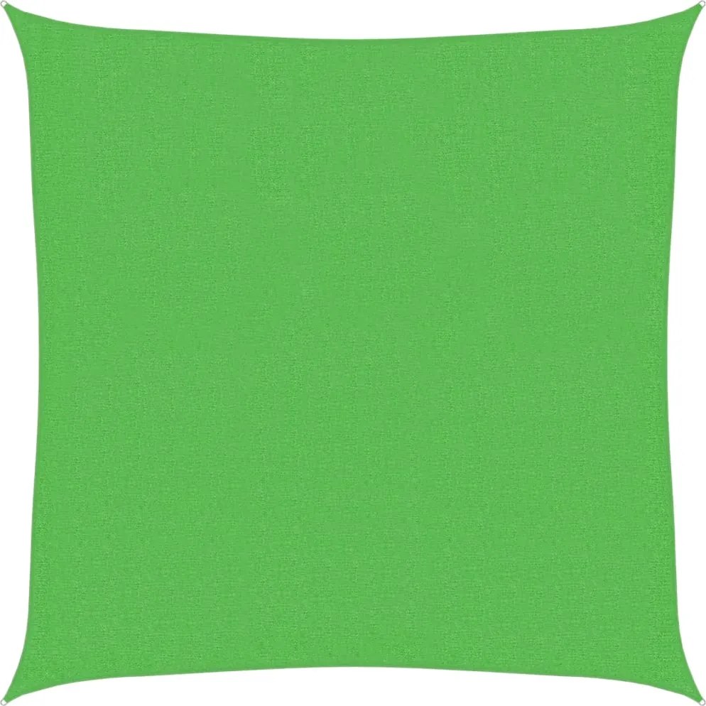 vidaXL Pânză parasolar, verde deschis, 160 g / m² , 3x3 m ,HDPE
