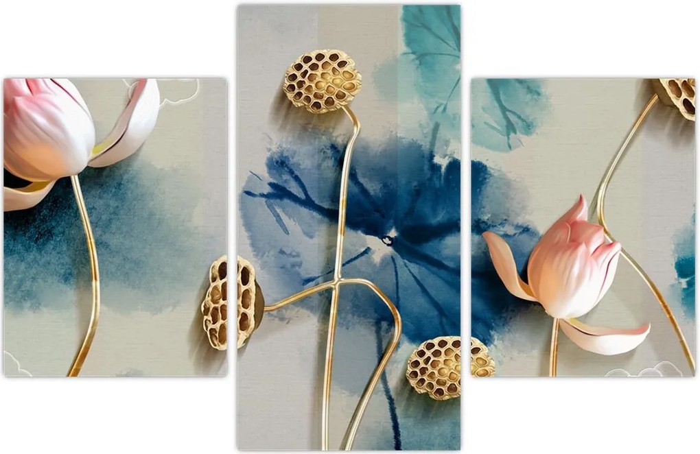 Tablou cu flori (90x60 cm)