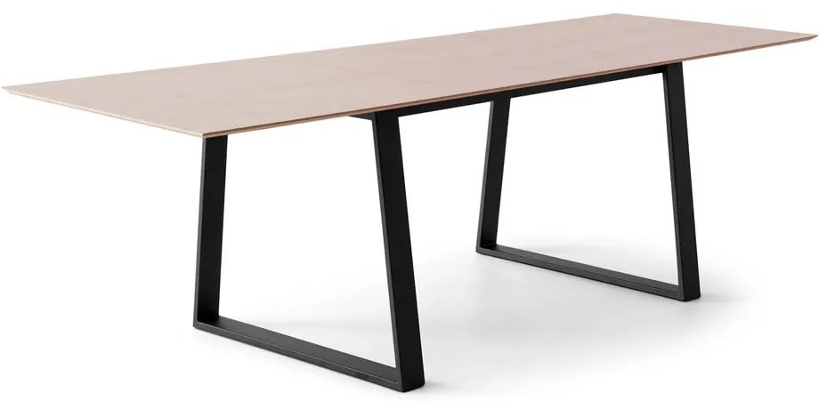 Masă de dining în culoare naturală extensibilă cu blat cu aspect de lemn de stejar 100x210 cm Meza – Hammel Furniture