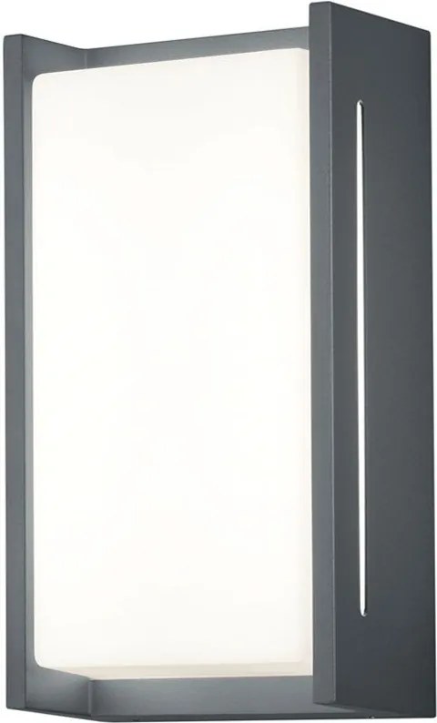 Aplica de perete Indus LED sticla acrilica/aluminiu, alb, 1 bec, 230 V, 850 lm