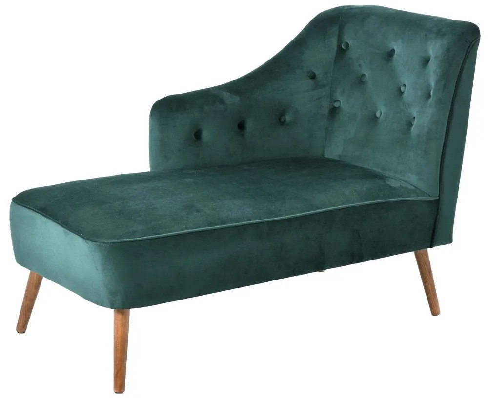 Divan Green Velvet 132 cm x 62 cm x 90 cm