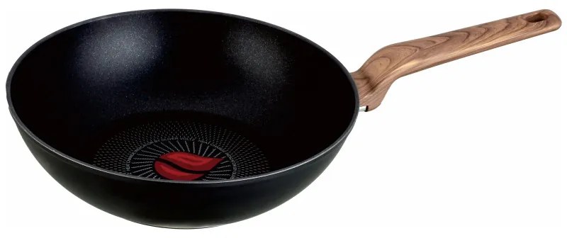 Tigaie wok Oliver Voltz Paris OV54420F30, 30 cm, Acoperire neaderenta, Senzor de caldura, Inductie, Negru