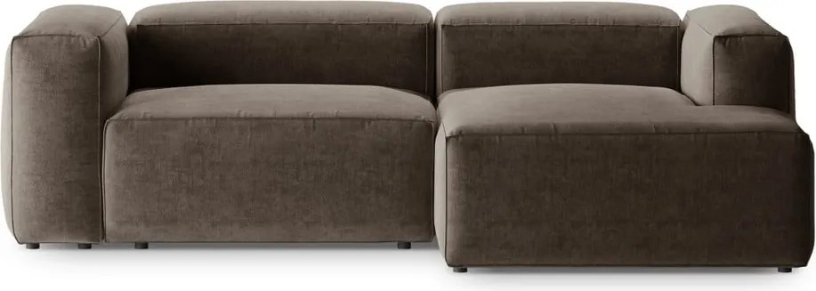 Colțar maro (cu colț pe partea dreaptă/cu șezlong) Bergamo – Cosmopolitan Design