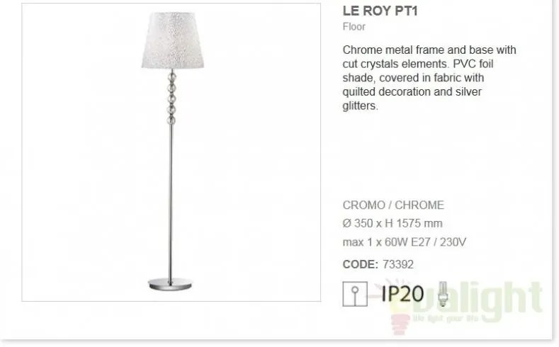 Lampadar lampa de podea LE ROY PT1 073392